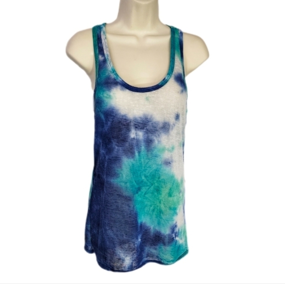Wallflower Tank Top TieDye Sport Green Size L